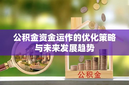 容县公积金资金运作的优化策略与未来发展趋势