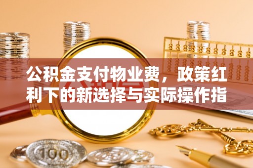 容县公积金支付物业费，政策红利下的新选择与实际操作指南