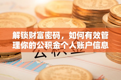 容县解锁财富密码，如何有效管理你的公积金个人账户信息