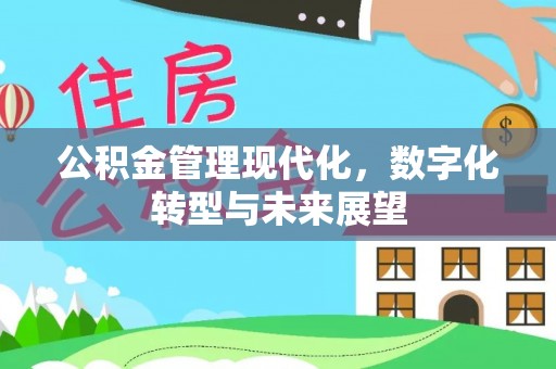 容县公积金管理现代化，数字化转型与未来展望