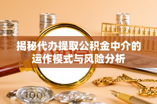 容县揭秘代办提取公积金中介的运作模式与风险分析