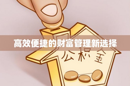 容县高效便捷的财富管理新选择