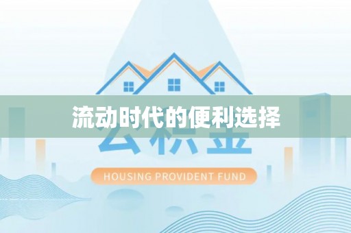 容县流动时代的便利选择
